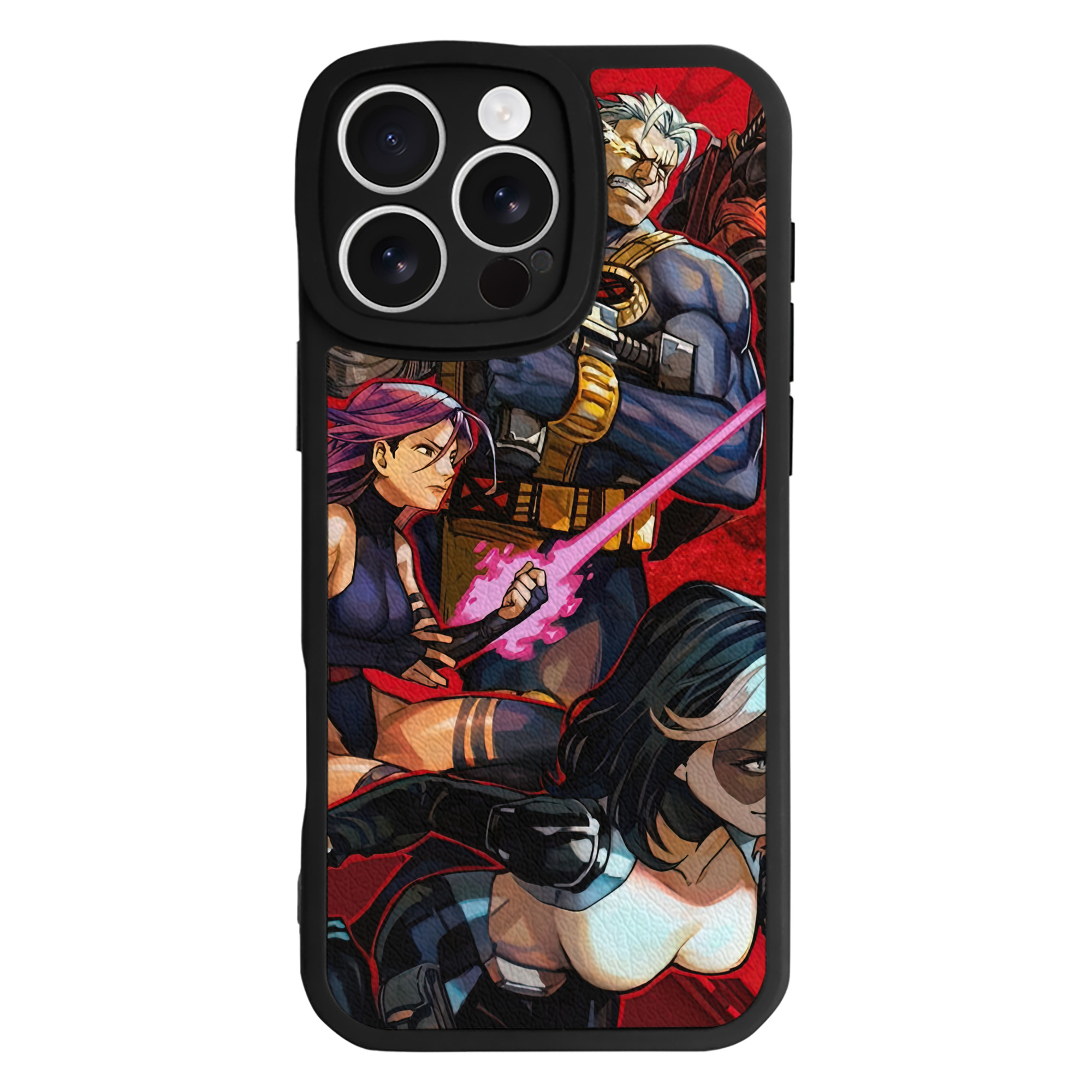 （画像用） Deadpool デッドプール 【iPhone 16シリーズ対応】シリコンスマホケース（レザー調） 材質：シリコン